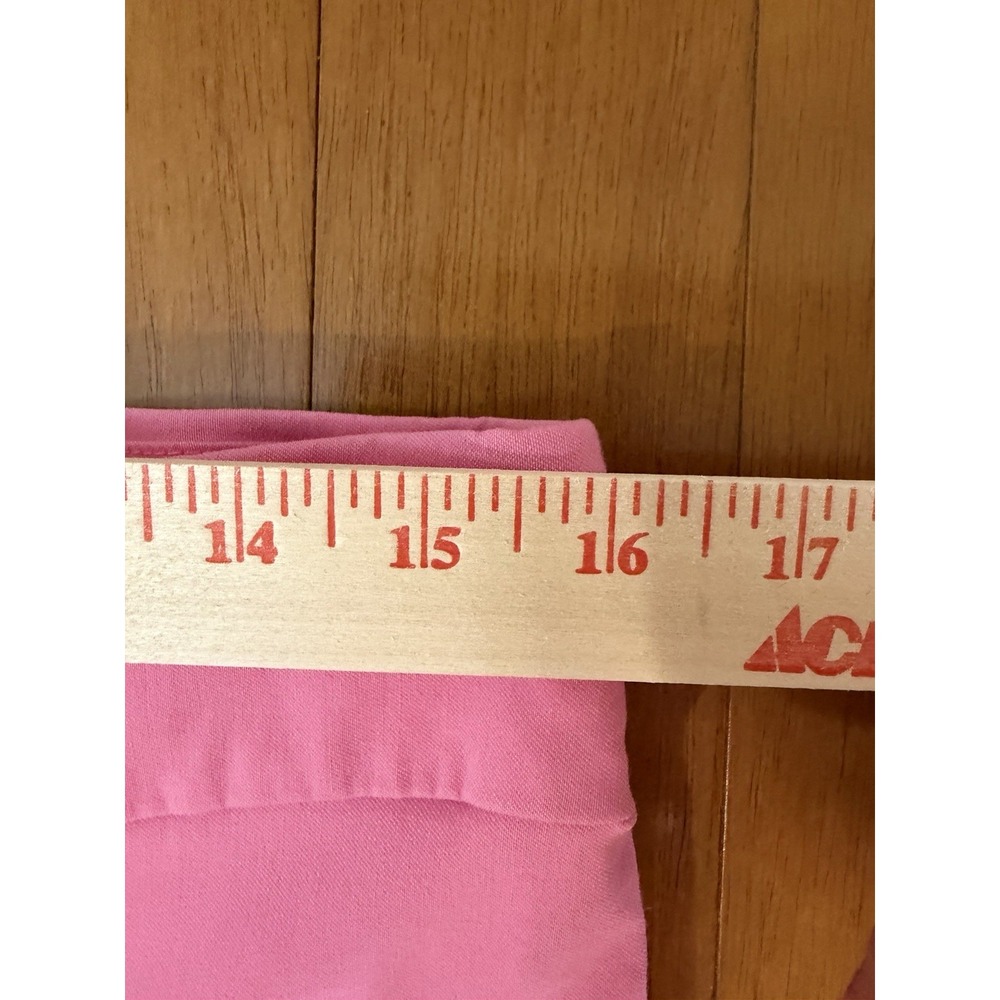 J. McLaughlin Women's Pink Pull-On Stretch Pants Size 14 Cropped Kick Flare - Picture 4 of 10